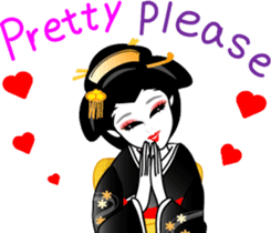 Message of a geisha girl 3 sticker #7902949
