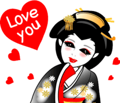Message of a geisha girl 3 sticker #7902955