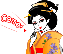 Message of a geisha girl 3 sticker #7902957