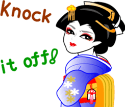 Message of a geisha girl 3 sticker #7902960