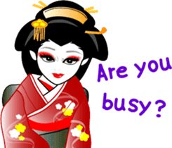 Message of a geisha girl 3 sticker #7902962