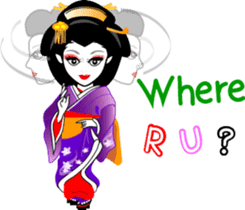 Message of a geisha girl 3 sticker #7902964