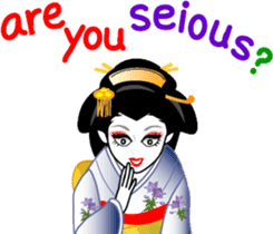 Message of a geisha girl 3 sticker #7902965