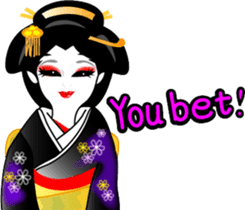 Message of a geisha girl 3 sticker #7902967