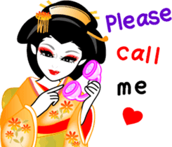 Message of a geisha girl 3 sticker #7902970