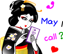 Message of a geisha girl 3 sticker #7902971