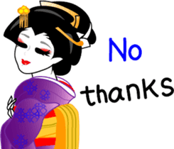 Message of a geisha girl 3 sticker #7902972