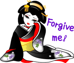 Message of a geisha girl 3 sticker #7902973