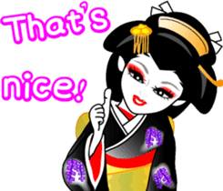 Message of a geisha girl 3 sticker #7902974
