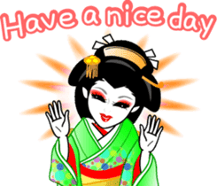 Message of a geisha girl 3 sticker #7902979
