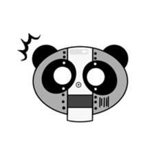 monochrome-robot sticker #7903500
