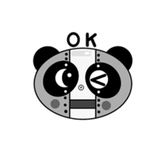 monochrome-robot sticker #7903502