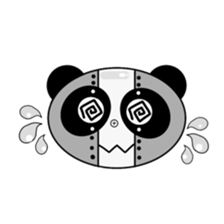 monochrome-robot sticker #7903505
