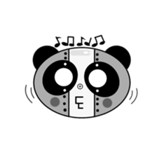 monochrome-robot sticker #7903506