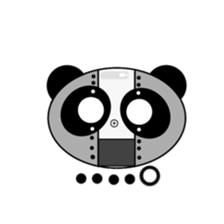 monochrome-robot sticker #7903509