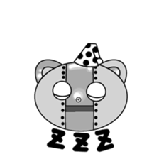 monochrome-robot sticker #7903510