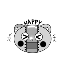 monochrome-robot sticker #7903511