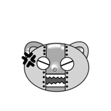 monochrome-robot sticker #7903518