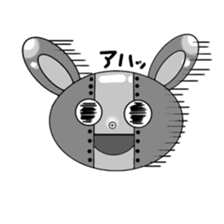 monochrome-robot sticker #7903524