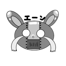 monochrome-robot sticker #7903525