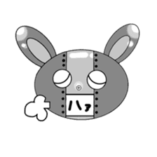 monochrome-robot sticker #7903529