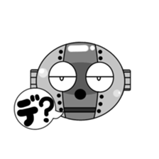monochrome-robot sticker #7903530