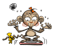 ELEGANT KIIMO Monkey 2 sticker #7903592