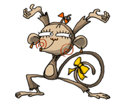 ELEGANT KIIMO Monkey 2 sticker #7903596