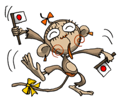 ELEGANT KIIMO Monkey 2 sticker #7903599