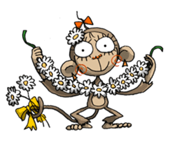 ELEGANT KIIMO Monkey 2 sticker #7903604