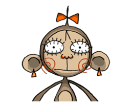 ELEGANT KIIMO Monkey 2 sticker #7903614