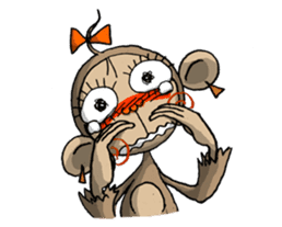 ELEGANT KIIMO Monkey 2 sticker #7903615