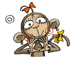 ELEGANT KIIMO Monkey 2 sticker #7903617