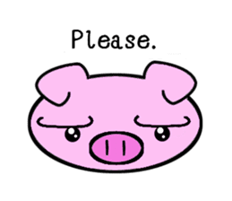The pig complain. sticker #7903896
