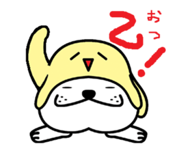 Hat to manipulate dog sticker #7904620