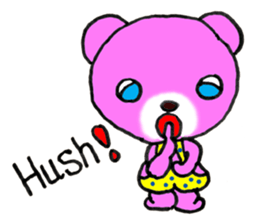 Precocious Bear Pinky - ENGLISH sticker #7904701