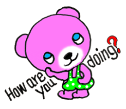 Precocious Bear Pinky - ENGLISH sticker #7904703