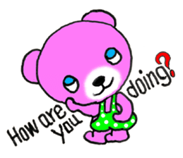 Precocious Bear Pinky - ENGLISH sticker #7904703