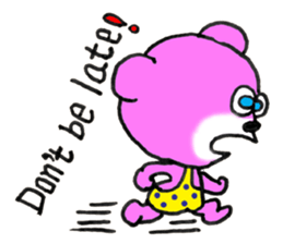Precocious Bear Pinky - ENGLISH sticker #7904704