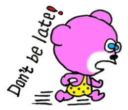 Precocious Bear Pinky - ENGLISH sticker #7904704