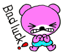 Precocious Bear Pinky - ENGLISH sticker #7904705