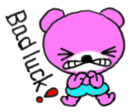 Precocious Bear Pinky - ENGLISH sticker #7904705
