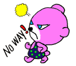 Precocious Bear Pinky - ENGLISH sticker #7904707