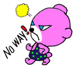 Precocious Bear Pinky - ENGLISH sticker #7904707