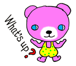 Precocious Bear Pinky - ENGLISH sticker #7904708