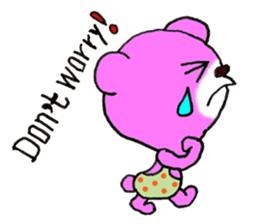 Precocious Bear Pinky - ENGLISH sticker #7904710