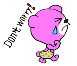 Precocious Bear Pinky - ENGLISH sticker #7904710