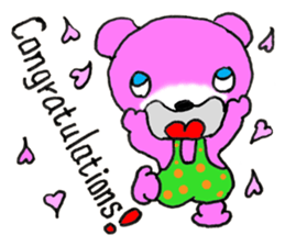 Precocious Bear Pinky - ENGLISH sticker #7904712