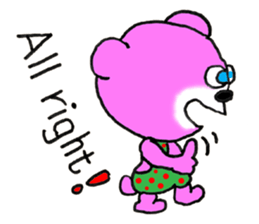 Precocious Bear Pinky - ENGLISH sticker #7904713