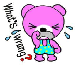 Precocious Bear Pinky - ENGLISH sticker #7904715